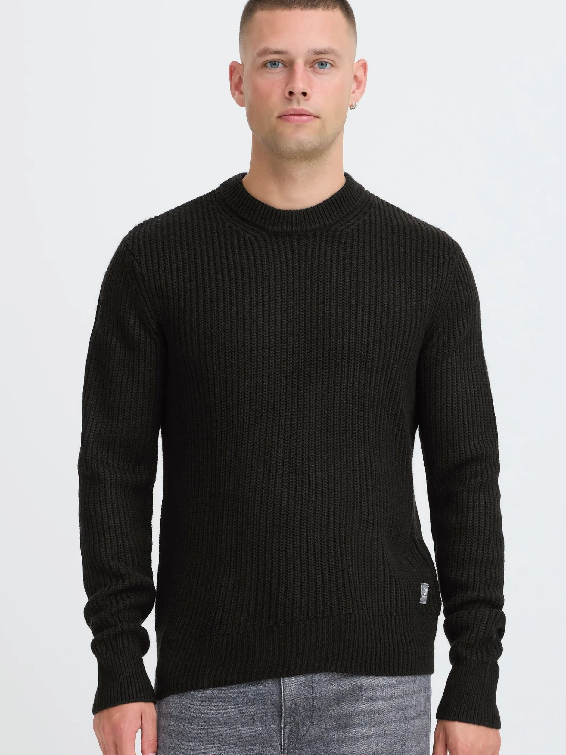 BLEND Herren Strickpullover - BHRibi in schwarz