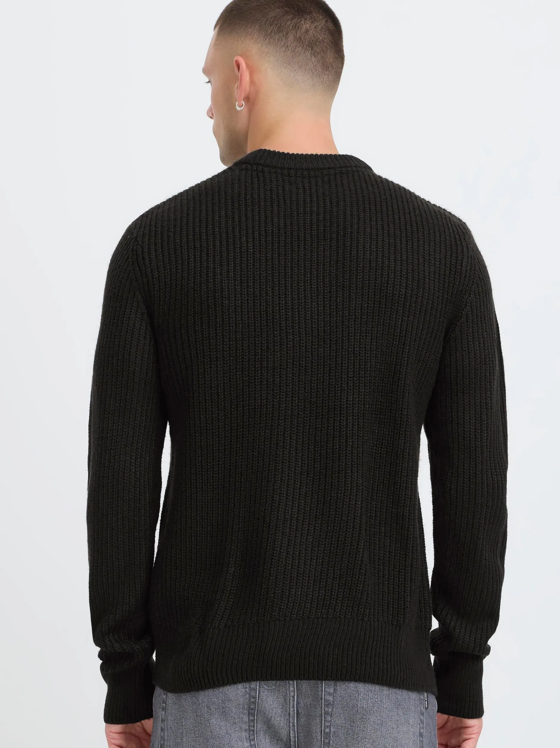 BLEND Herren Strickpullover - BHRibi in schwarz
