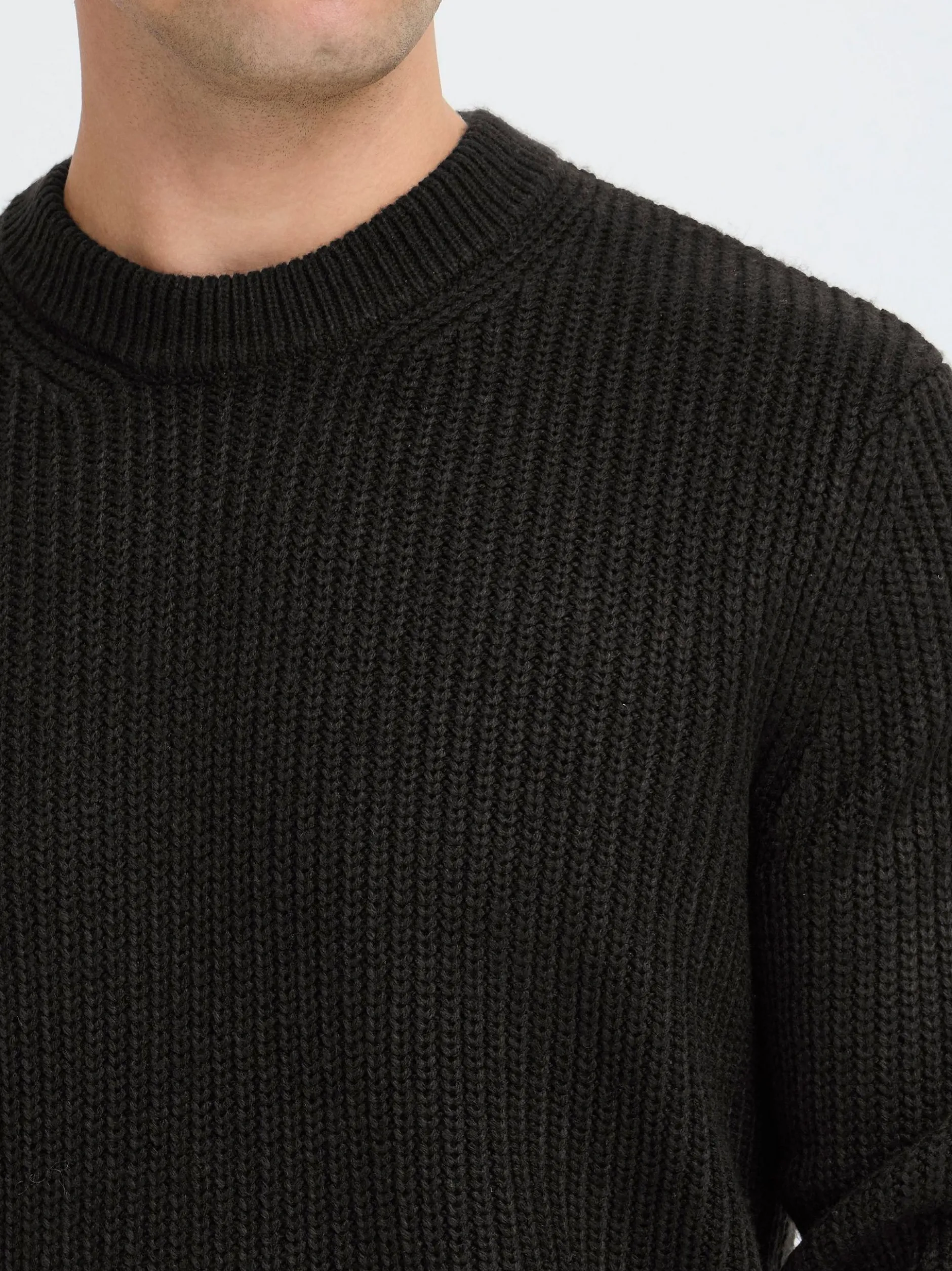 BLEND Herren Strickpullover - BHRibi in schwarz