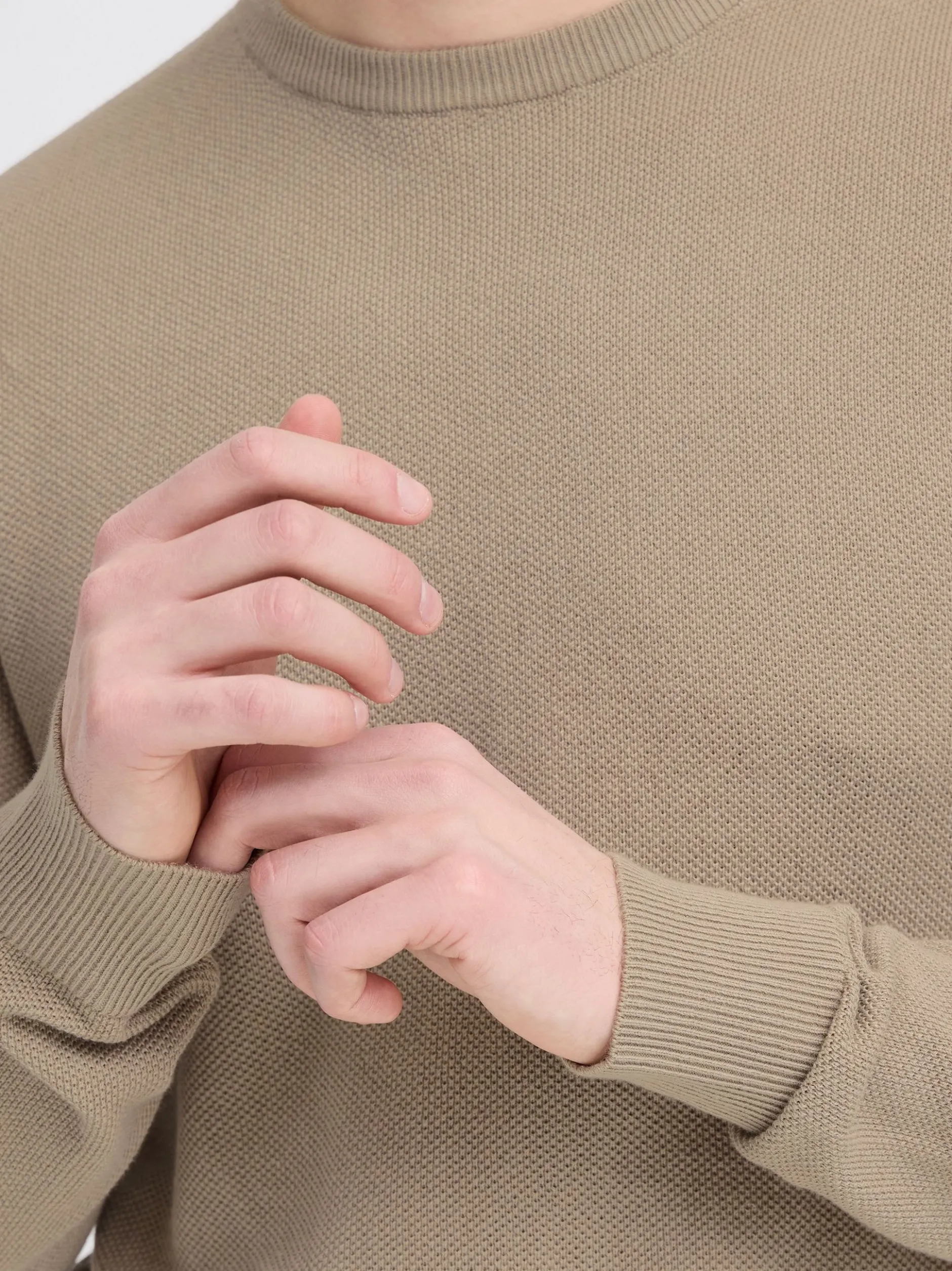 BLEND Herren Strickpullover - BHBartel in nougat