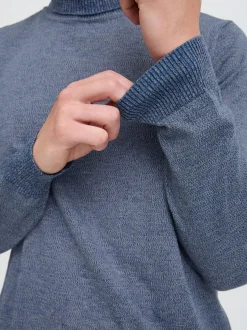 BLEND Herren Strickpullover - BHBruton in blau