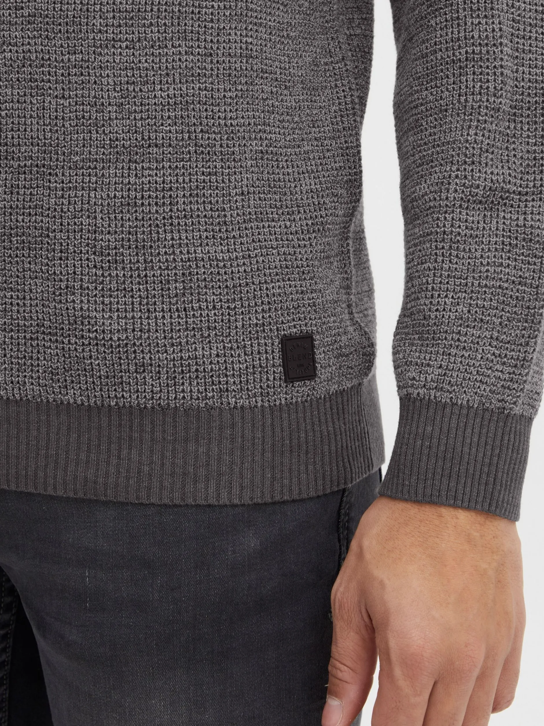 BLEND Herren Strickpullover - BHComen in grau