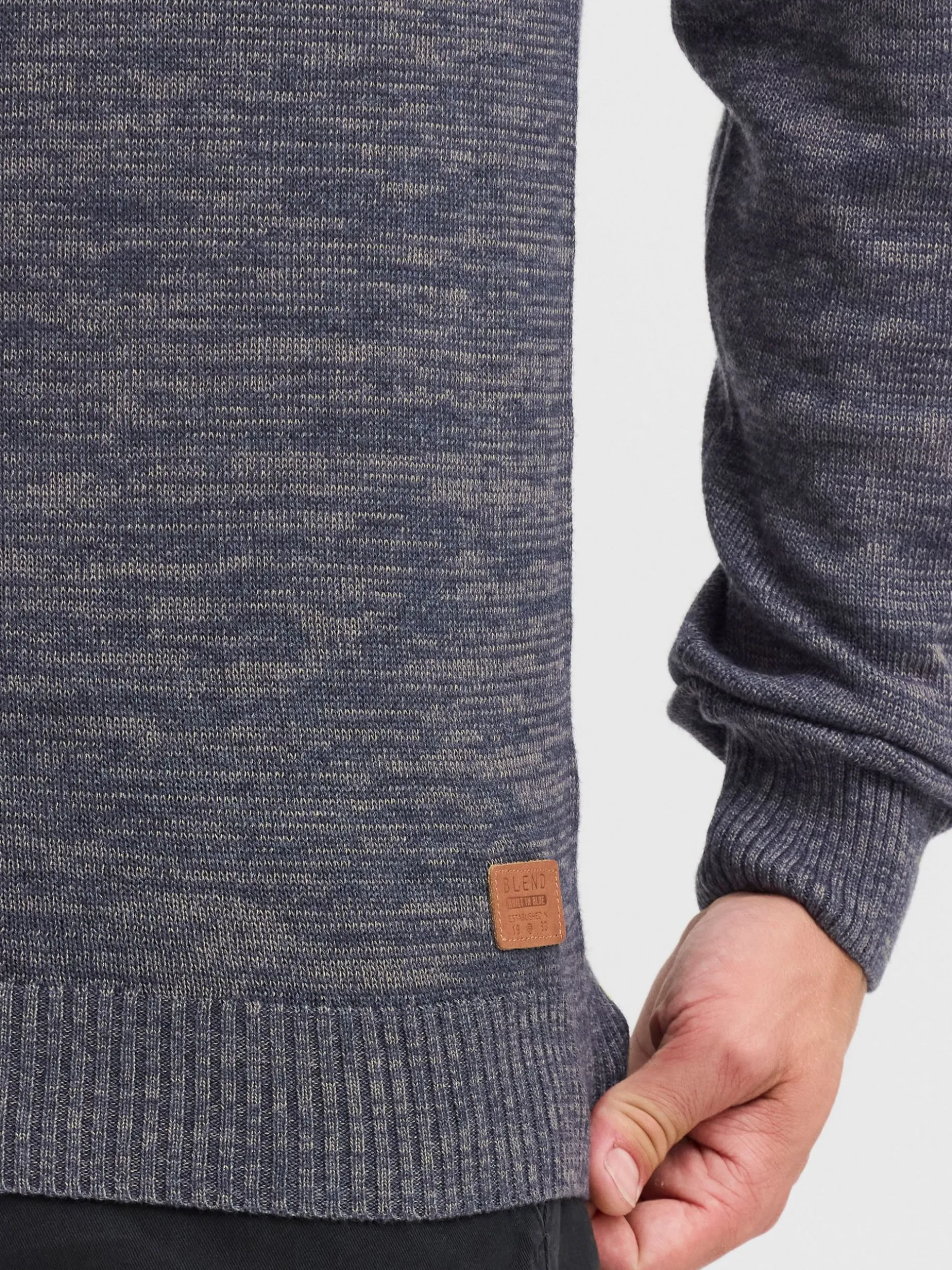 BLEND Herren Strickpullover - BHDansel in blau