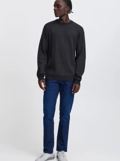 BLEND Herren Strickpullover in schwarz