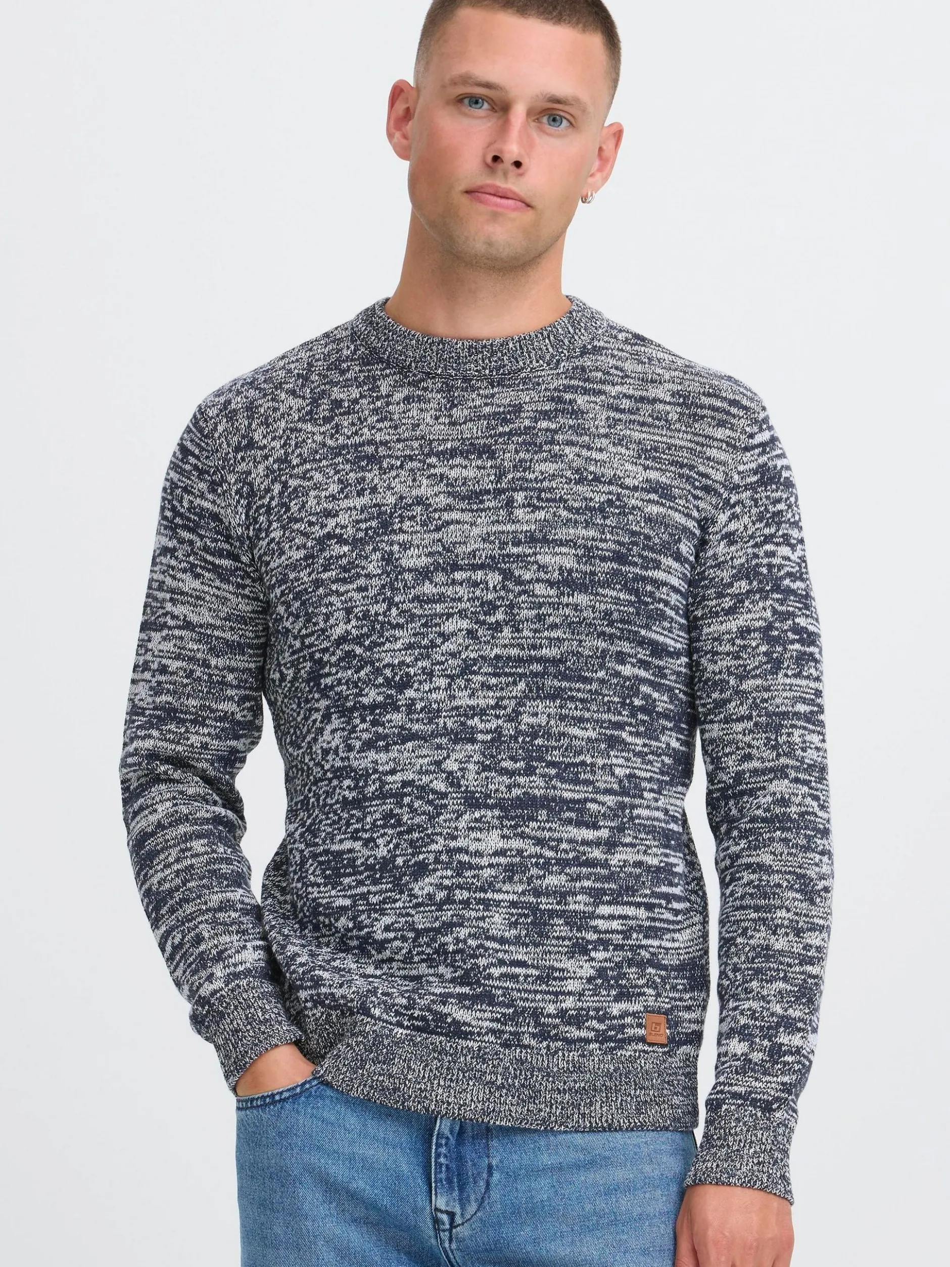 BLEND Herren Strickpullover - BHDanno in blau