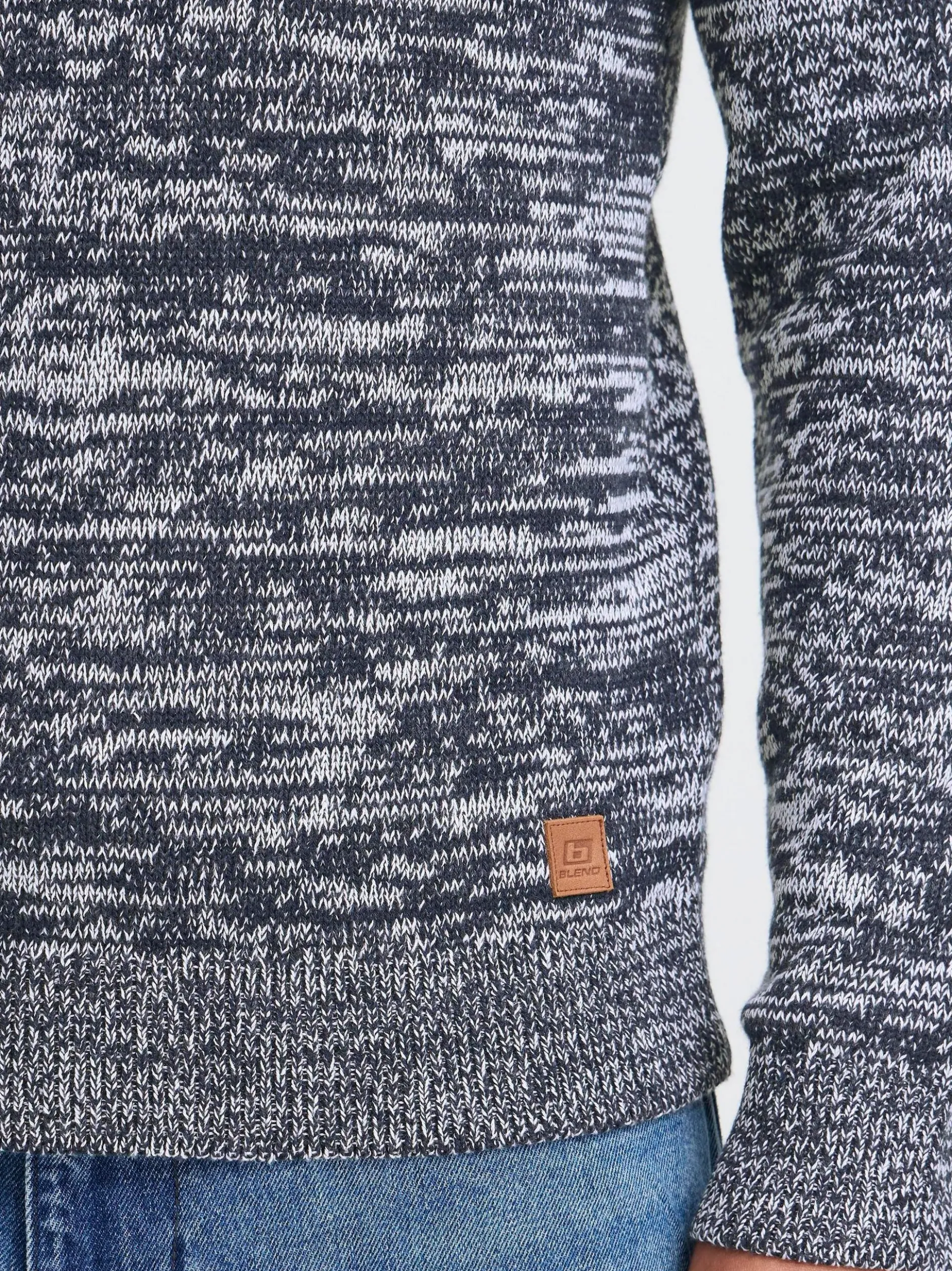 BLEND Herren Strickpullover - BHDanno in blau