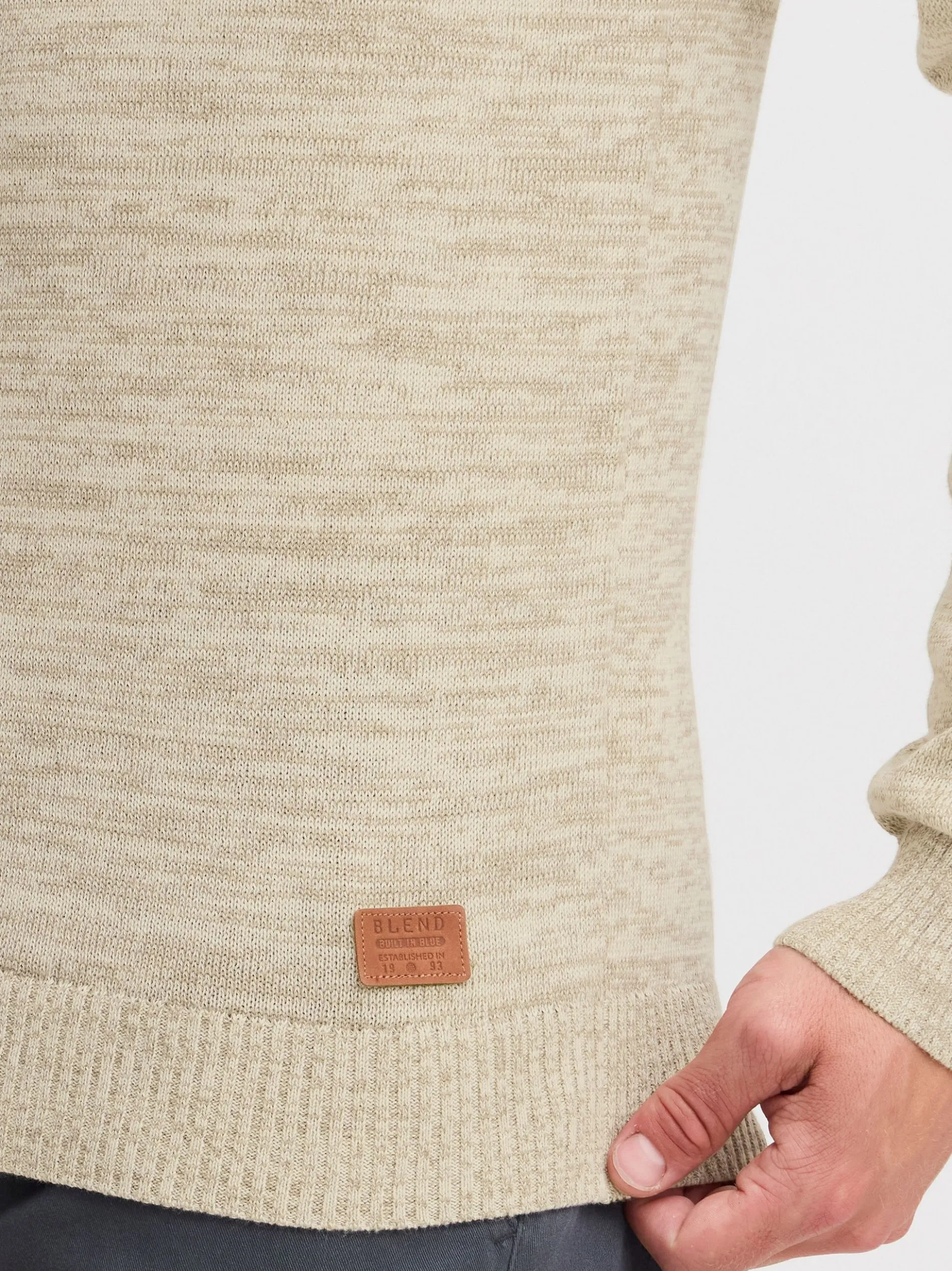 BLEND Herren Strickpullover - BHDansel in beige