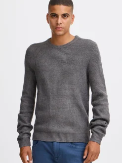BLEND Herren Strickpullover - BHPullover in grau