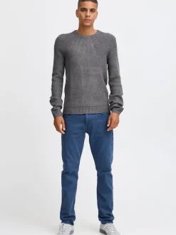 BLEND Herren Strickpullover - BHPullover in grau