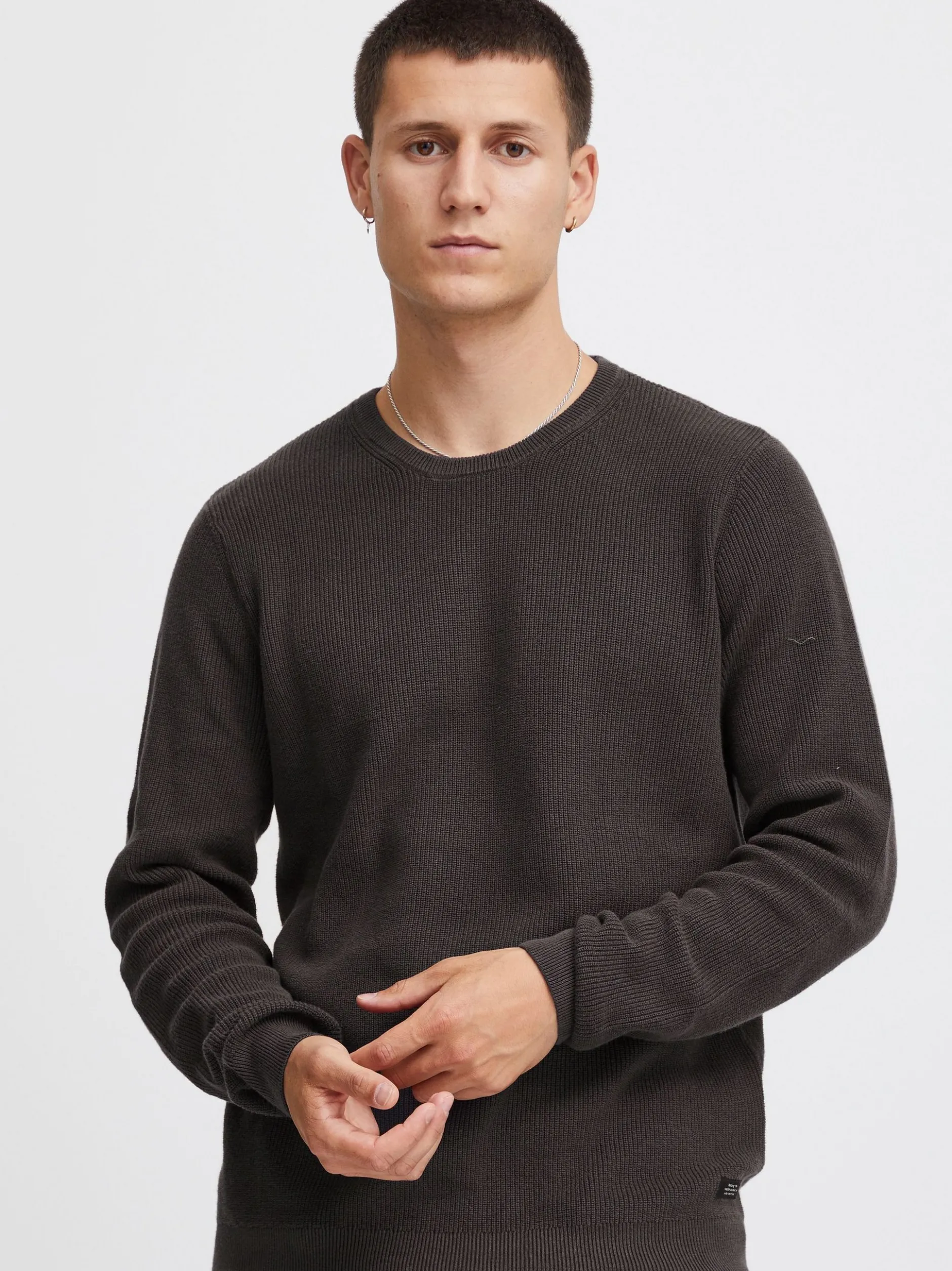 BLEND Herren Strickpullover - BHCodford in grau