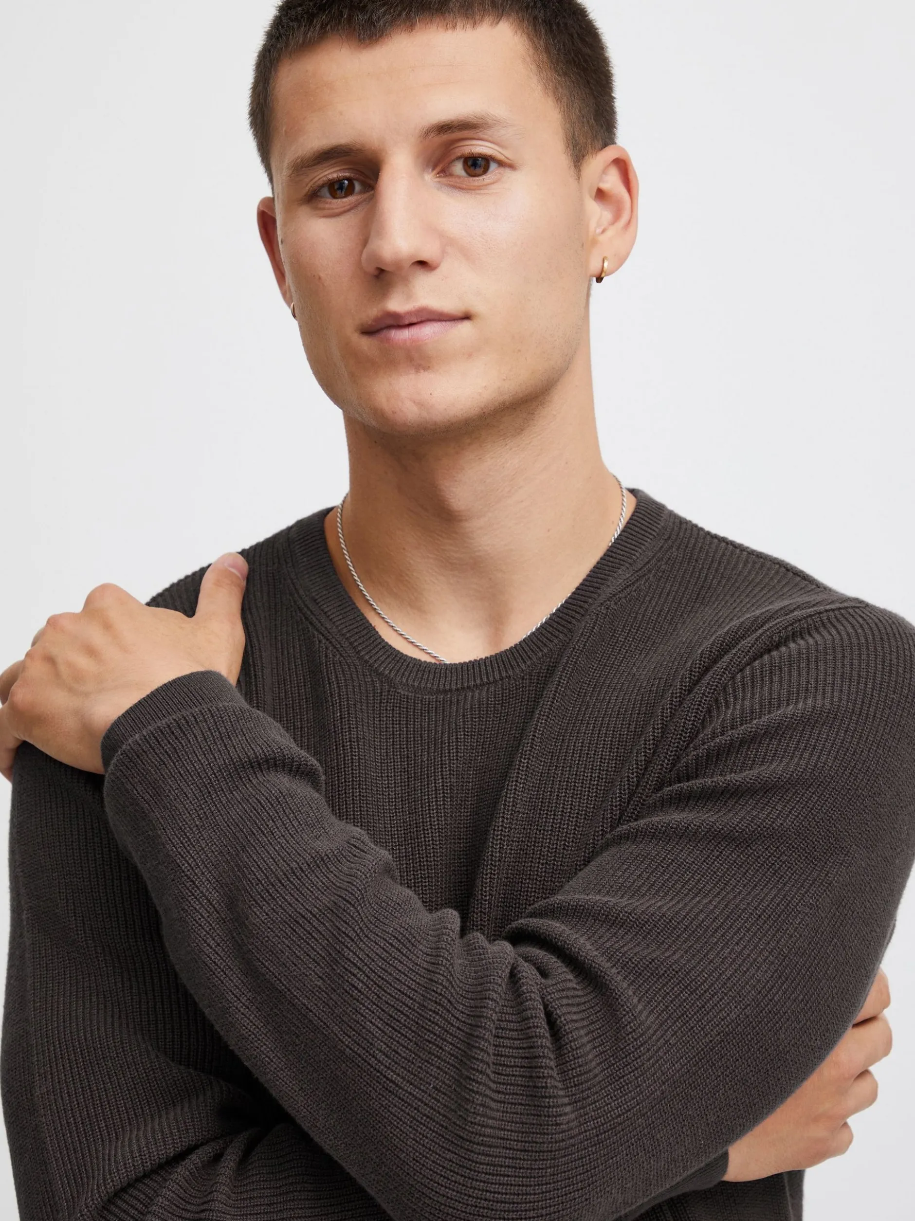 BLEND Herren Strickpullover - BHCodford in grau