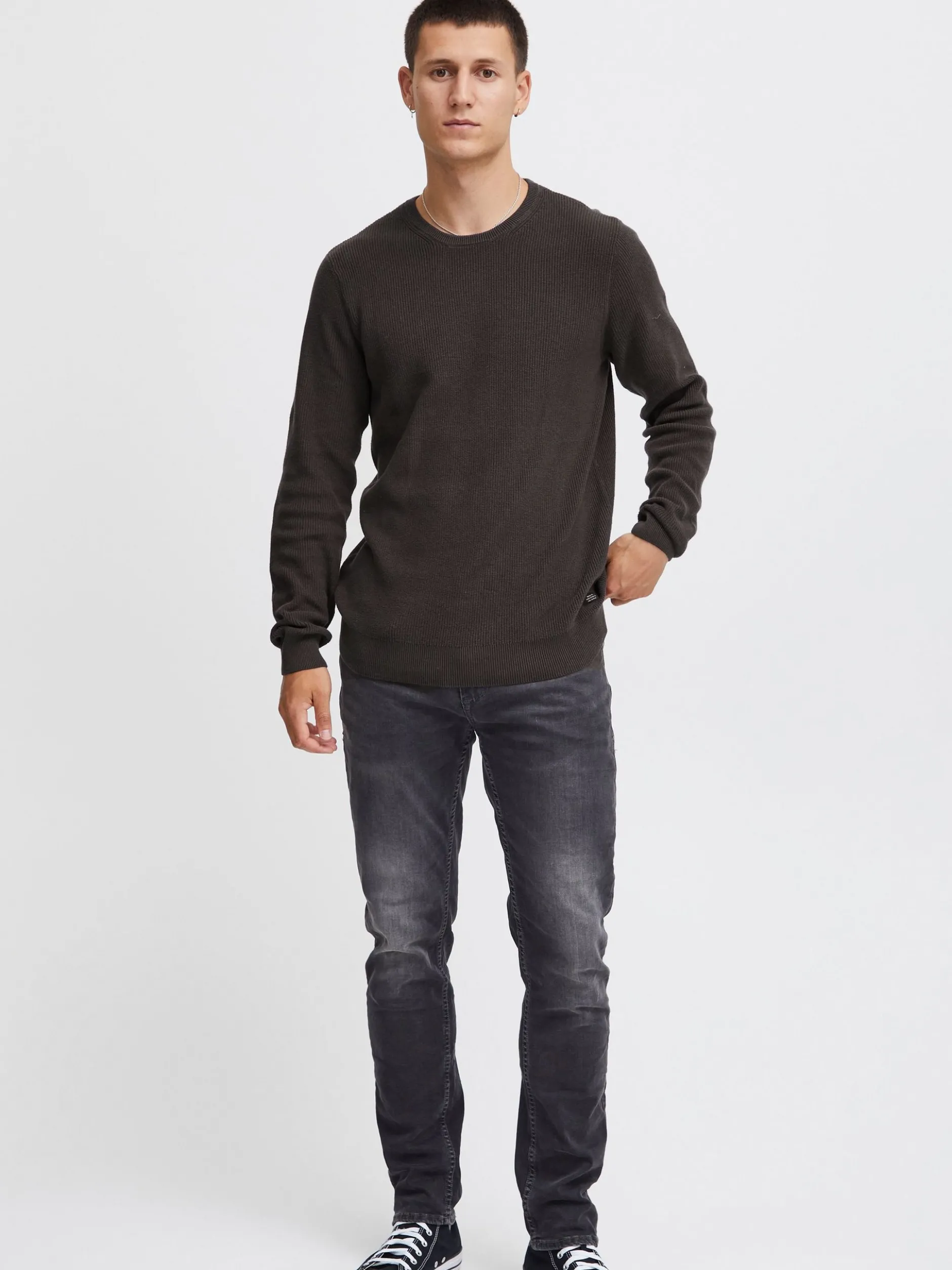 BLEND Herren Strickpullover - BHCodford in grau