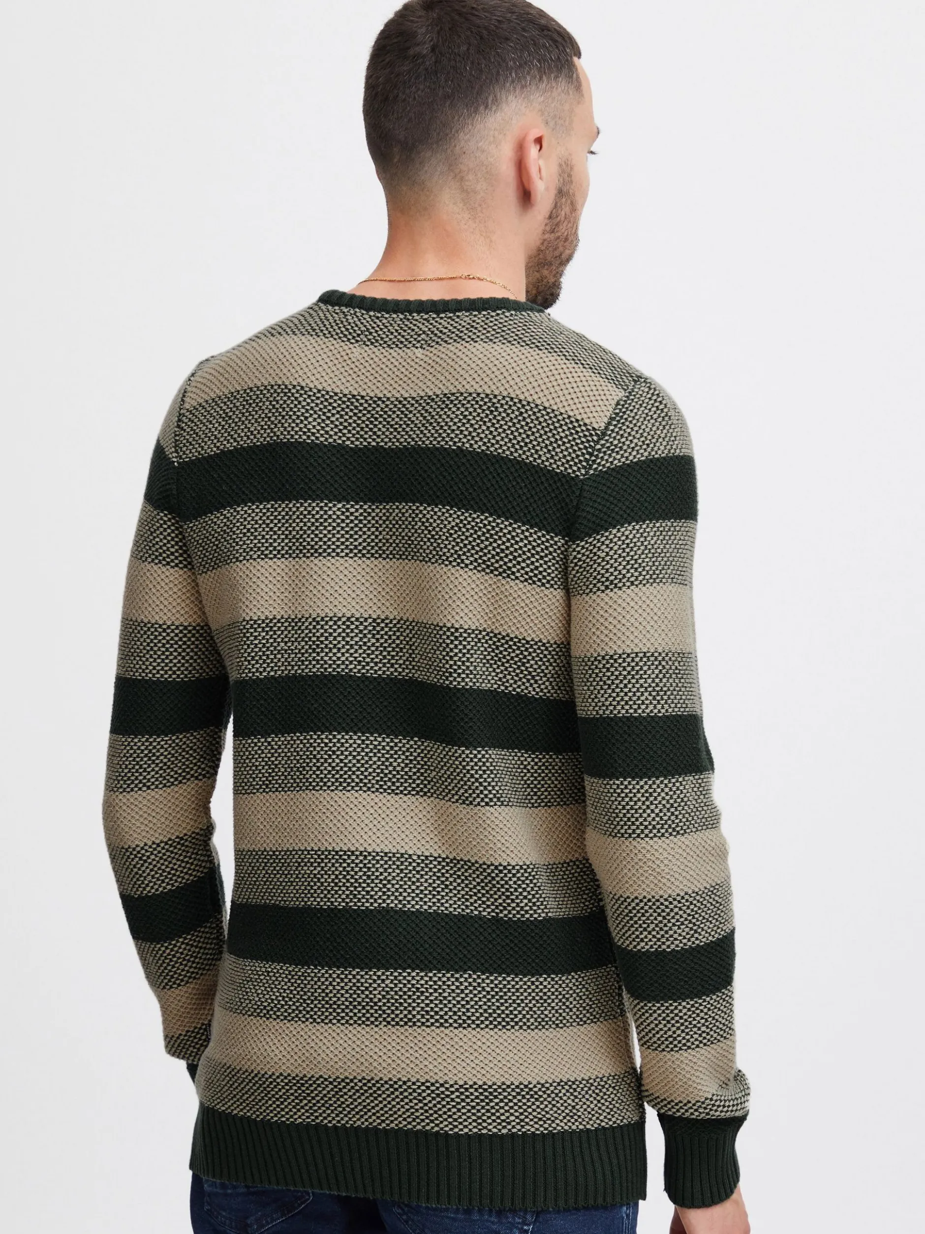BLEND Herren Strickpullover - BHPullover in grün
