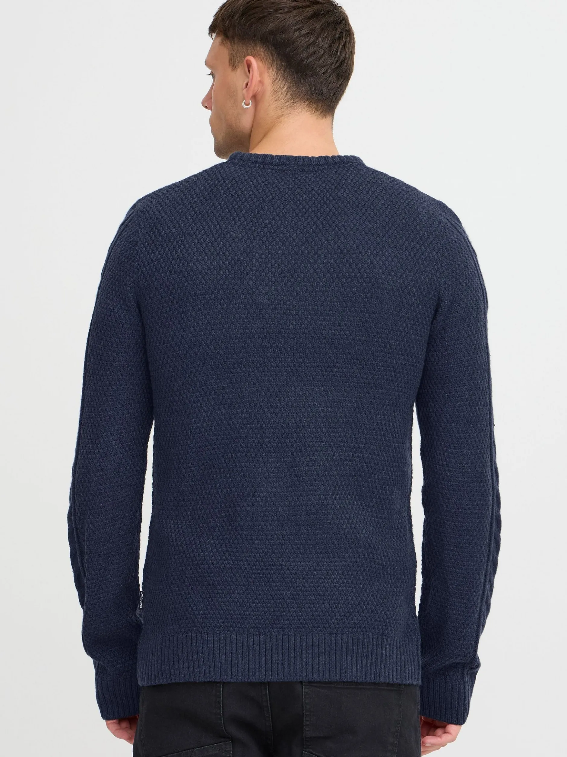 BLEND Herren Strickpullover in blau
