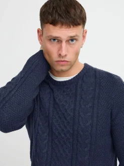 BLEND Herren Strickpullover in blau