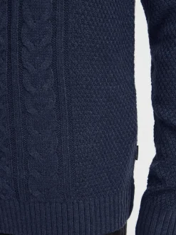 BLEND Herren Strickpullover in blau