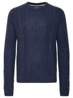 BLEND Herren Strickpullover in blau