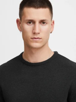 BLEND Herren Strickpullover - BHPullover in schwarz
