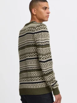 BLEND Herren Strickpullover - BHPullover in grün