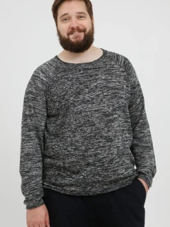 BLEND Herren Strickpullover - BHDan Big & Tall in schwarz