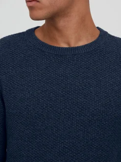 BLEND Herren Strickpullover - BHPullover in blau