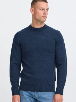 BLEND Herren Strickpullover - BHRyke in blau