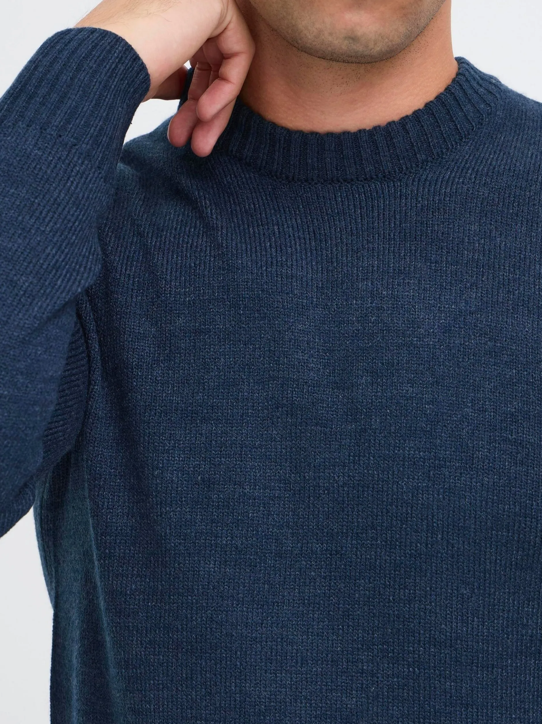 BLEND Herren Strickpullover - BHRyke in blau
