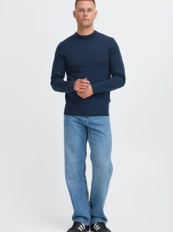 BLEND Herren Strickpullover - BHRyke in blau