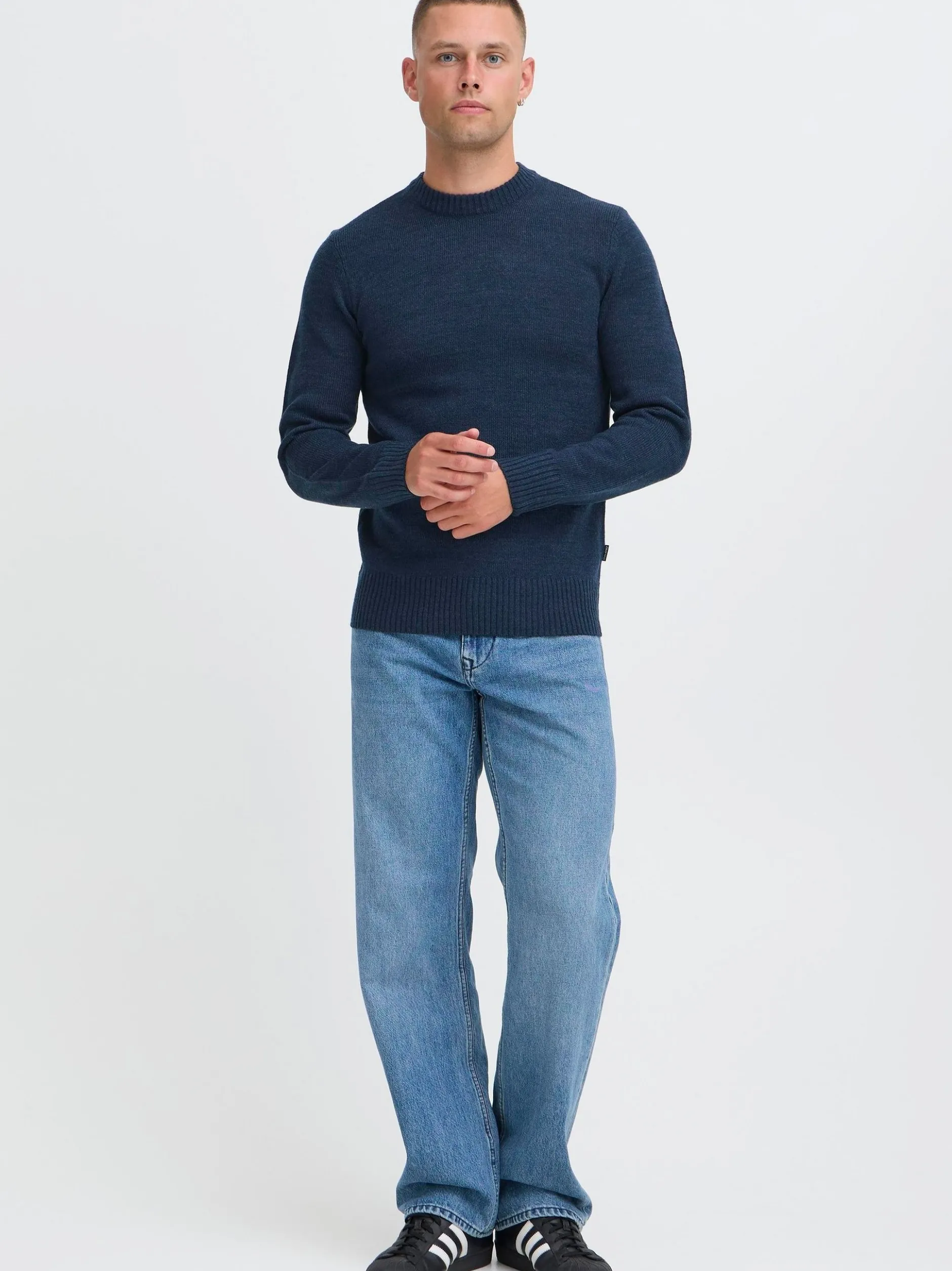 BLEND Herren Strickpullover - BHRyke in blau