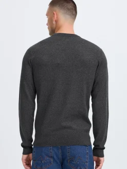 BLEND Herren Strickpullover - BHFinn in anthrazit