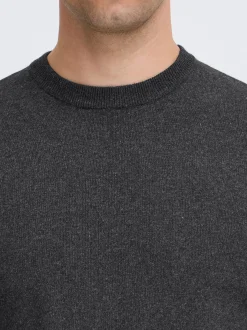 BLEND Herren Strickpullover - BHFinn in anthrazit