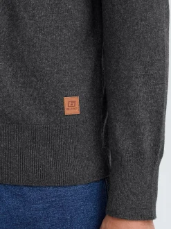BLEND Herren Strickpullover - BHFinn in anthrazit