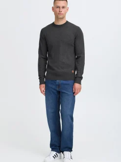 BLEND Herren Strickpullover - BHFinn in anthrazit