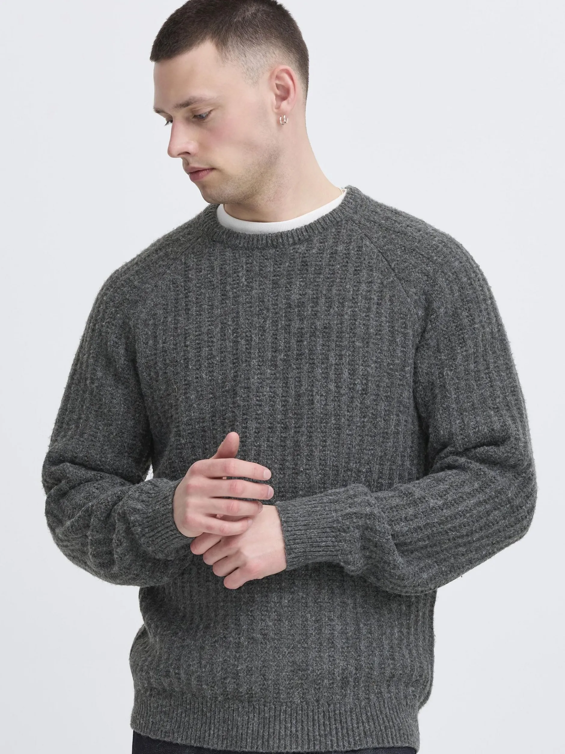 BLEND Herren Strickpullover - BHDexter in grau