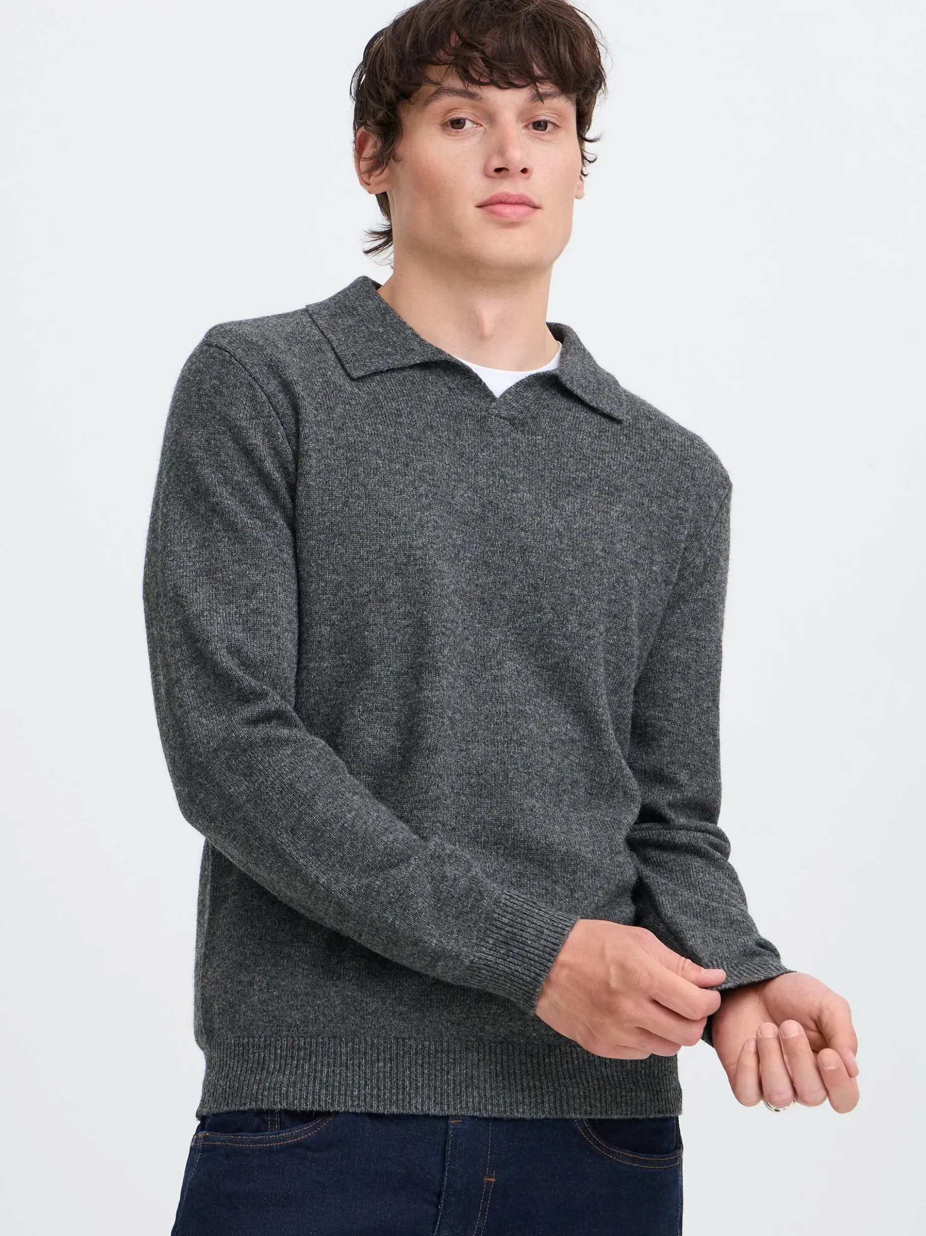 BLEND Herren Strickpullover - BHBranko in melange