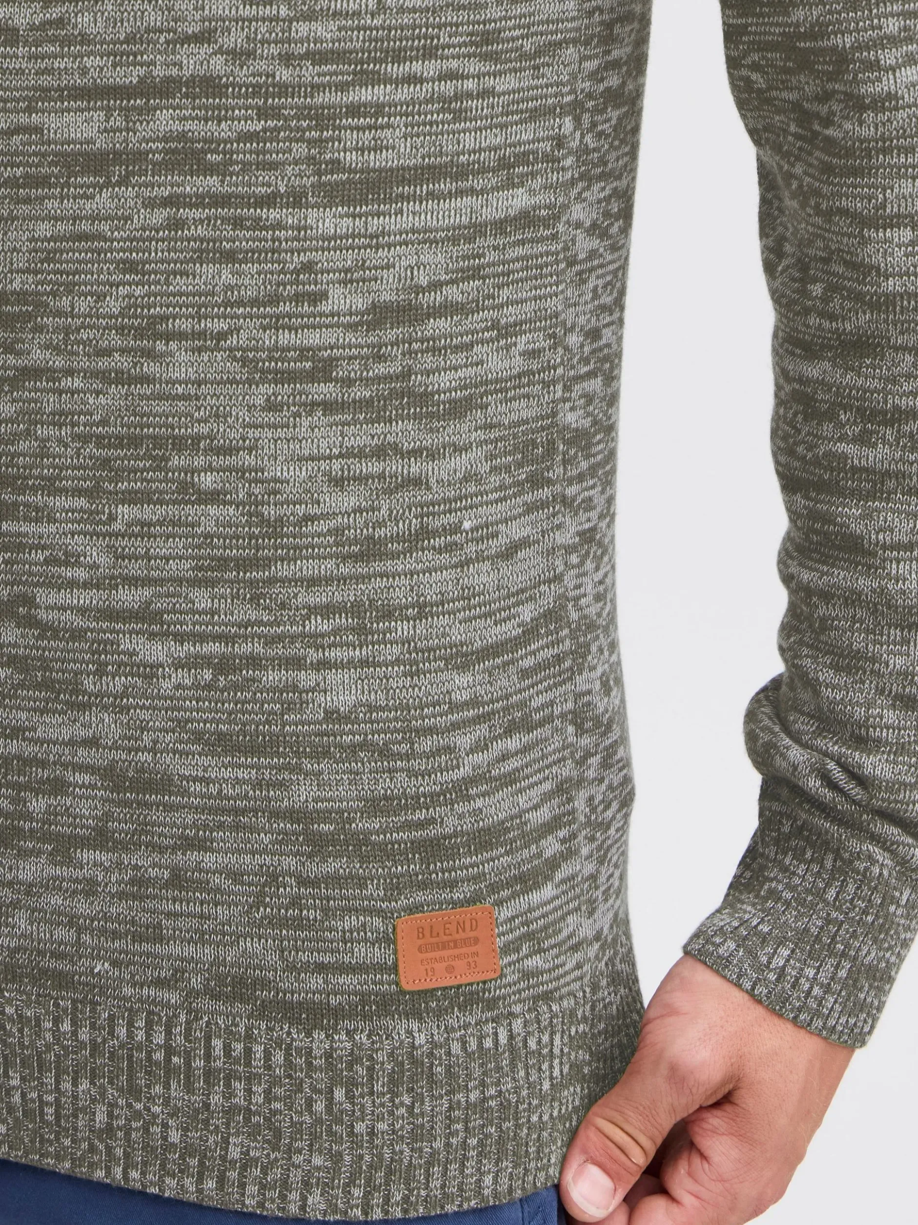 BLEND Herren Strickpullover - BHDansel in grau