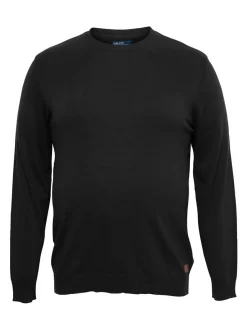 BLEND Herren Strickpullover - BHLars Big & Tall in schwarz