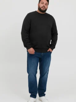 BLEND Herren Strickpullover - BHLars Big & Tall in schwarz
