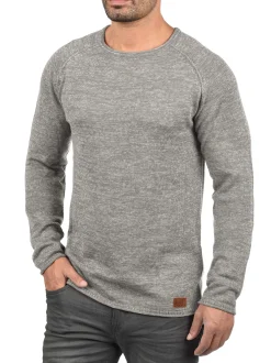 BLEND Herren Strickpullover - BHDan in grau