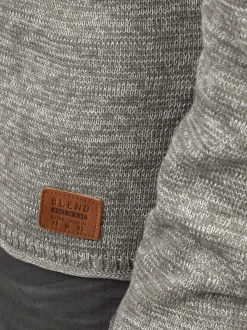 BLEND Herren Strickpullover - BHDan in grau