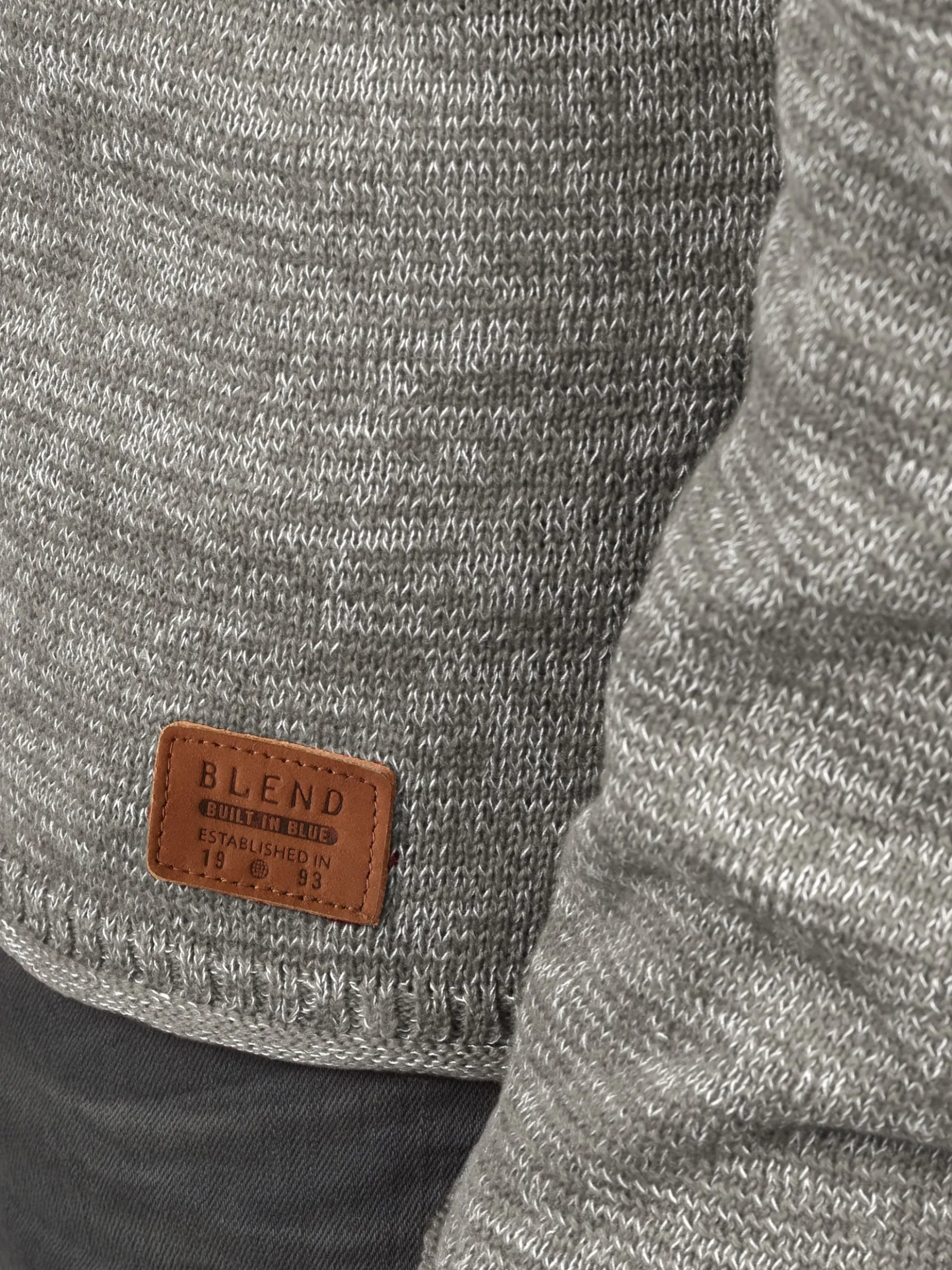 BLEND Herren Strickpullover - BHDan in grau