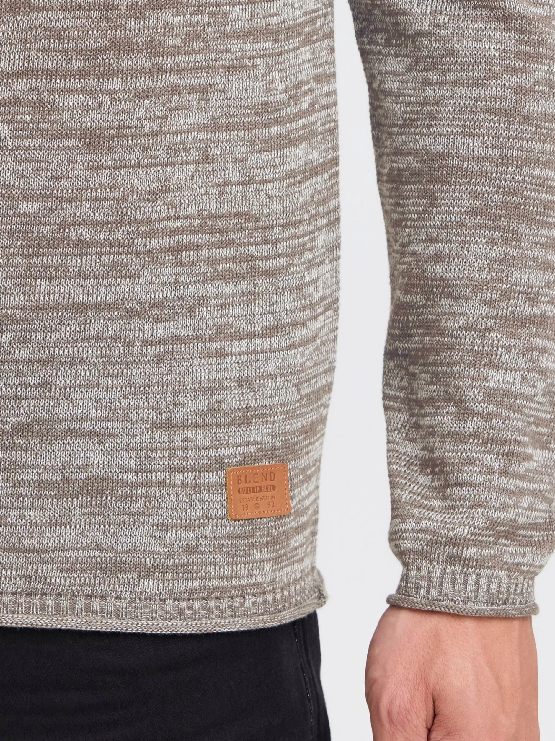BLEND Herren Strickpullover - BHDan in grau