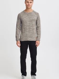 BLEND Herren Strickpullover - BHDan in grau