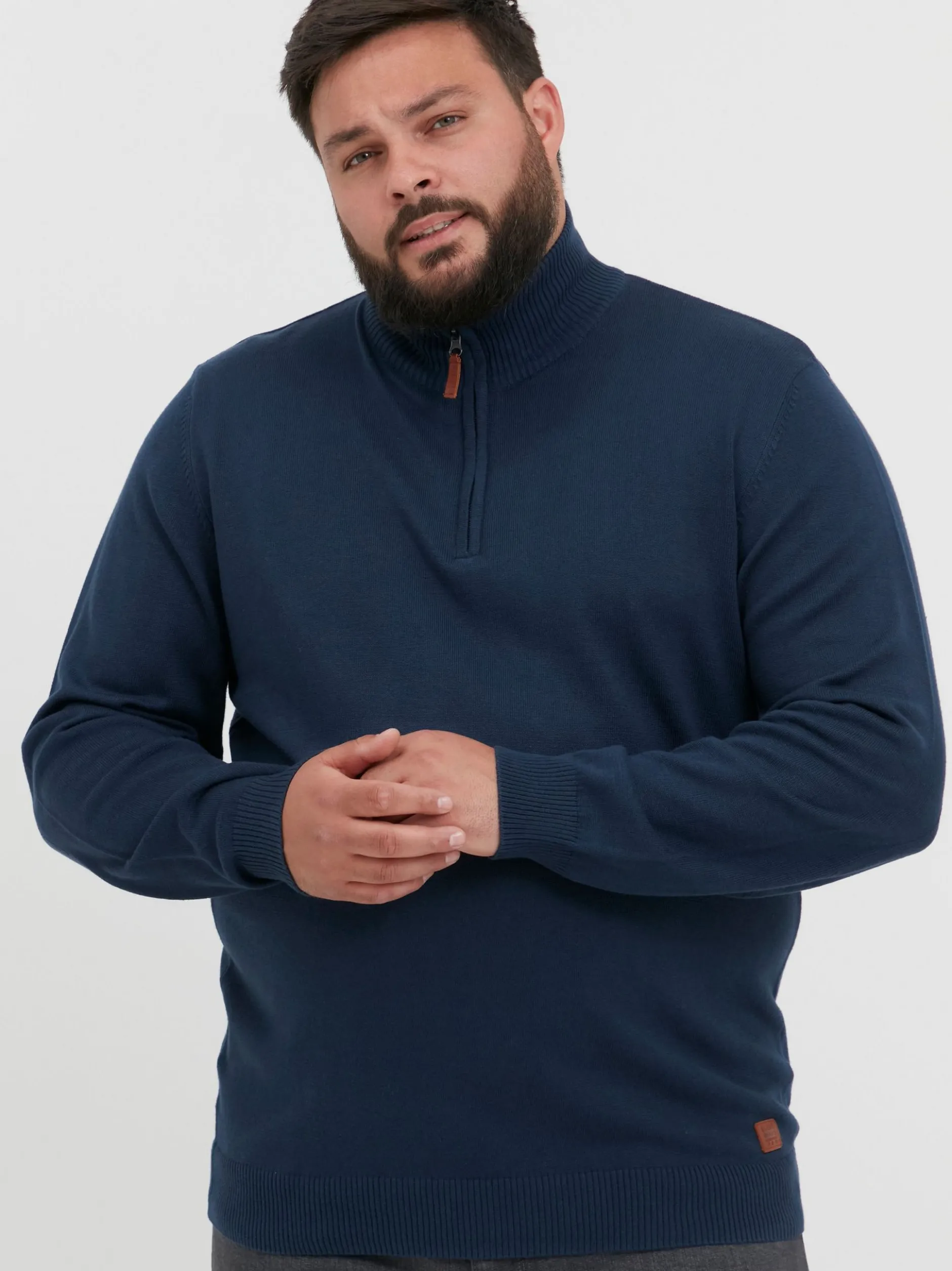 BLEND Herren Strickpullover - BHRobin Big & Tall in blau