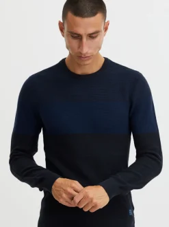 BLEND Herren Strickpullover - BHNapinoa in blau