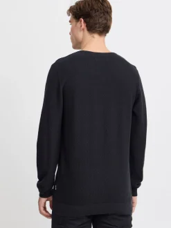 BLEND Herren Strickpullover - BHPullover in schwarz
