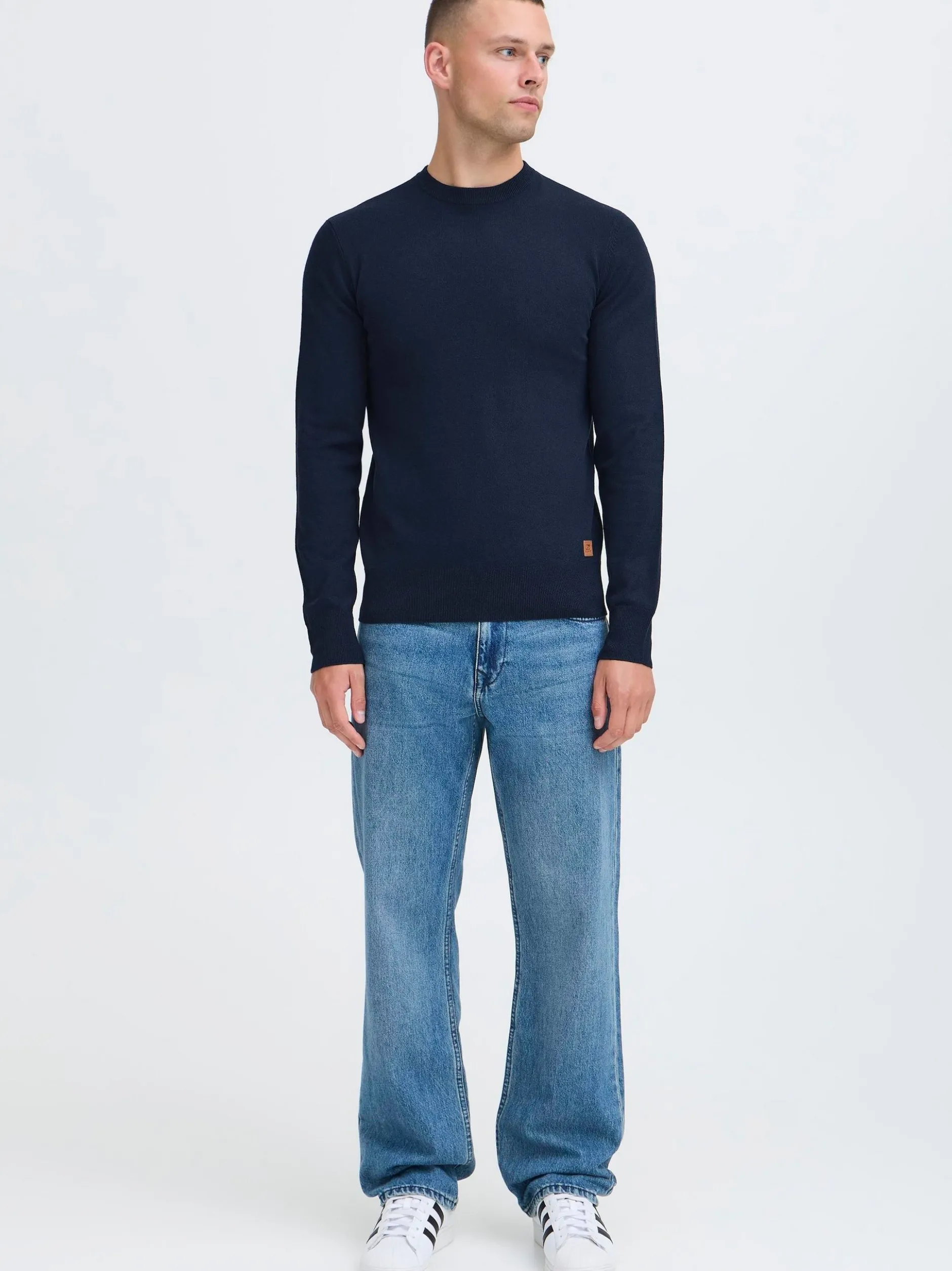 BLEND Herren Strickpullover - BHFinn in blau