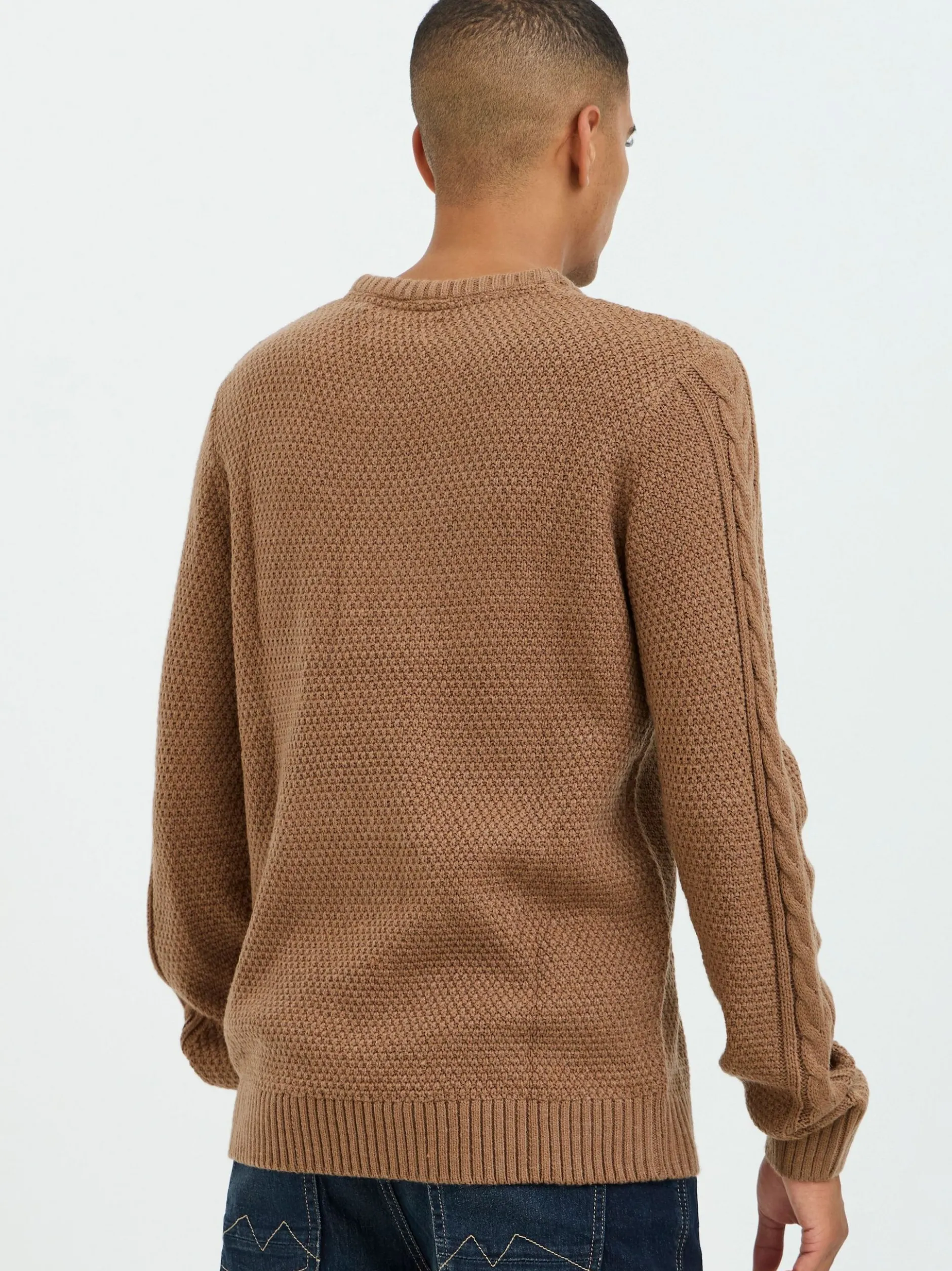 BLEND Herren Strickpullover in braun