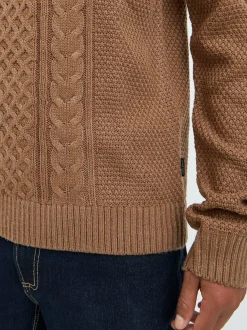 BLEND Herren Strickpullover in braun