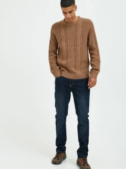 BLEND Herren Strickpullover in braun
